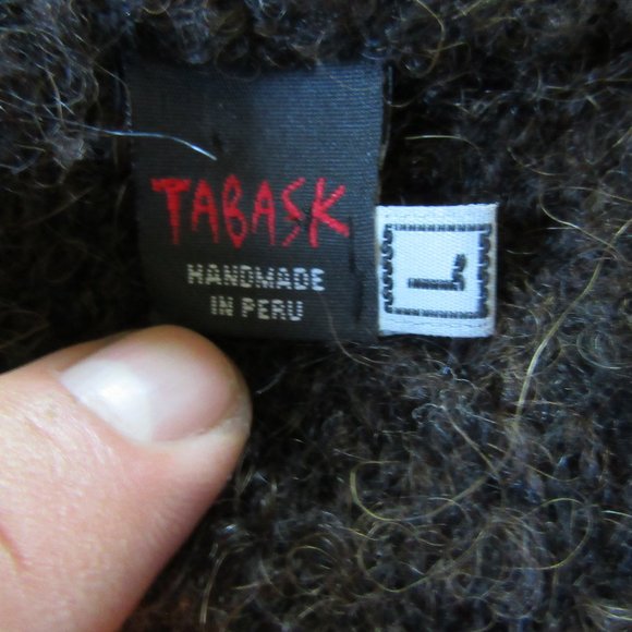 Womens Tabask Made in Peru Alpaca Blend Cardigan Sweater Sz L - Picture 4 of 7